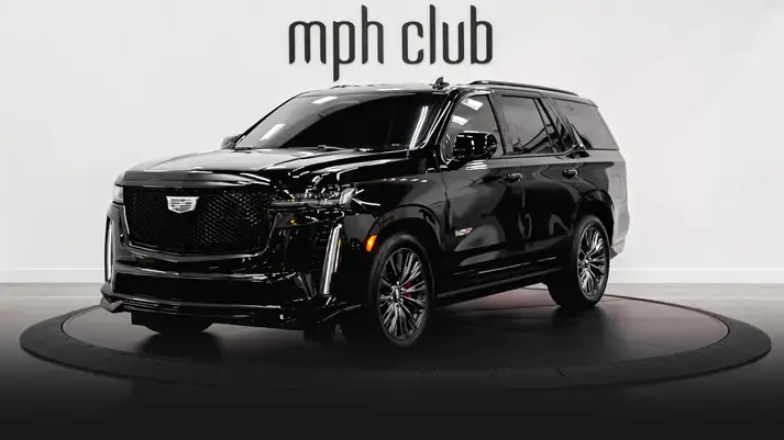 Cadillac Escalade V rental profile view rszd - mph club