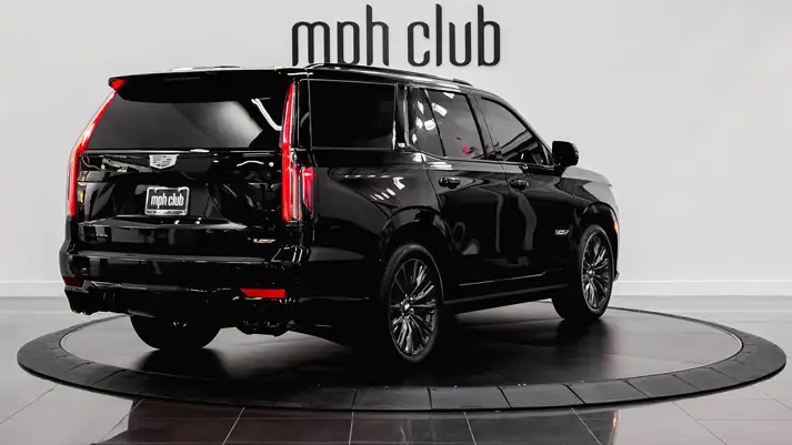 Cadillac Escalade V rental rear view - mph club
