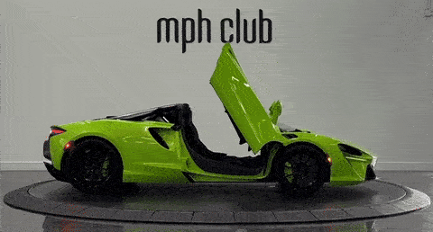 Green McLaren Artura for rent - mph club
