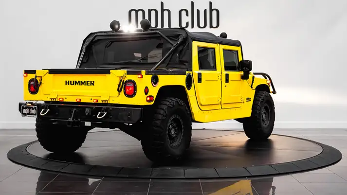 Hummer H1 rental rear view - mph club