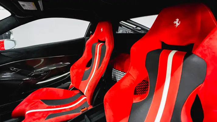 Ferrari 488 Pista rental interior view - mph club
