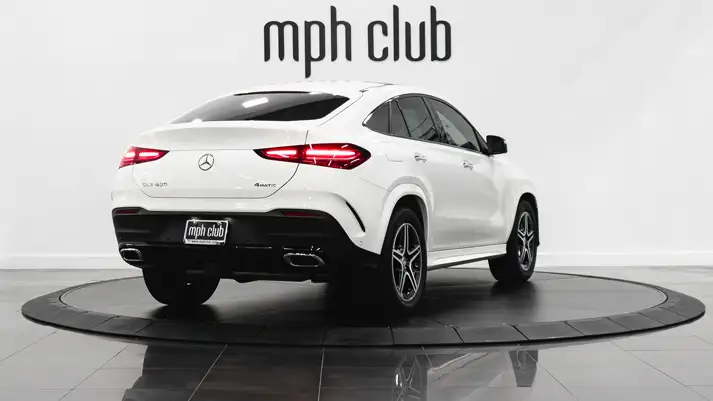 Mercedes Benz GLE 450 rental rear view - mph club