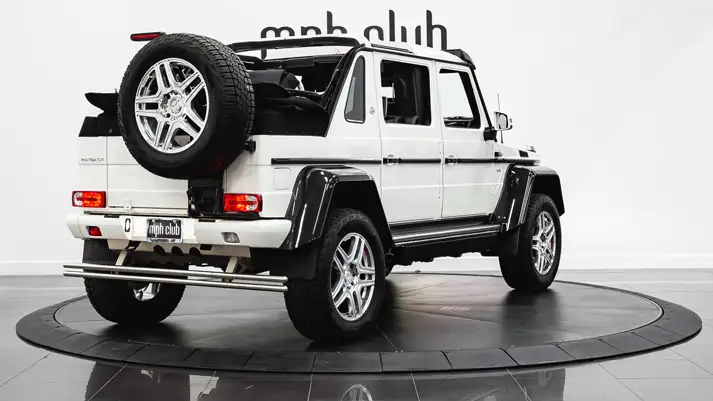 Mercedes Maybach 650 Landaulet rental rear view - mph club