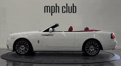 White on red Rolls Royce Dawn rental - mph club