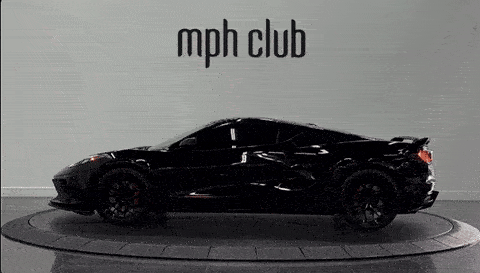 Black on red Corvette C8 rental - mph club