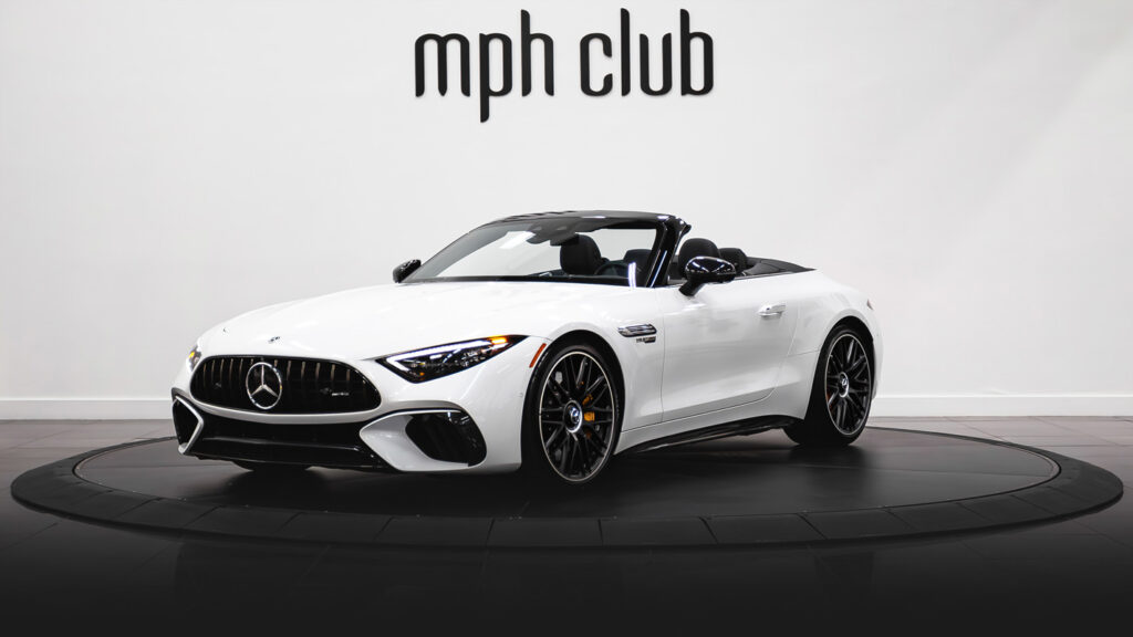 Mercedes Benz SL rental profile view - mph club