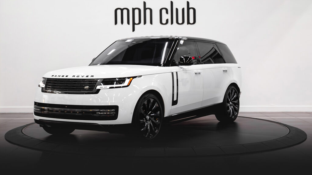 White Range Rover HSE Autobiography rental profile view - mph club