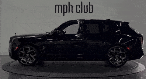 Black on orange interior Rolls Royce Cullinan Black Badge rental - mph club