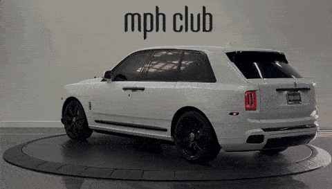 White on blue Rolls Royce Cullinan rental - mph club