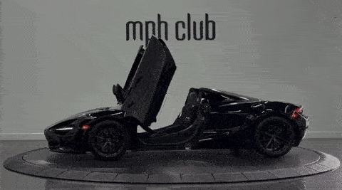 Black on black McLaren 720s Spider rental - mph club