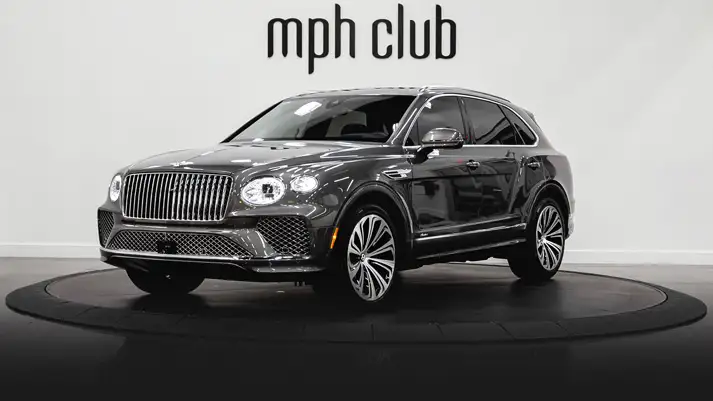 Grey Bentley Bentayga rental profile view rszd - mph club