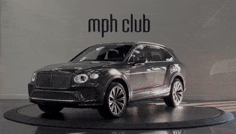 Grey on red Bentley Bentayga rental - mph club