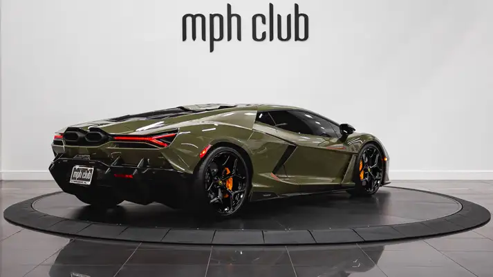 Lamborghini Revuelto rental rear view - mph club