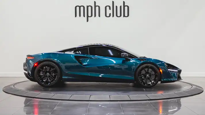 McLaren Artura rental side view - mph club