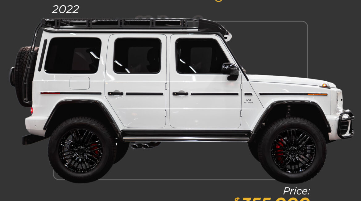 2022 white Mercedes Benz G63 4x4 for sale - mph club 355k