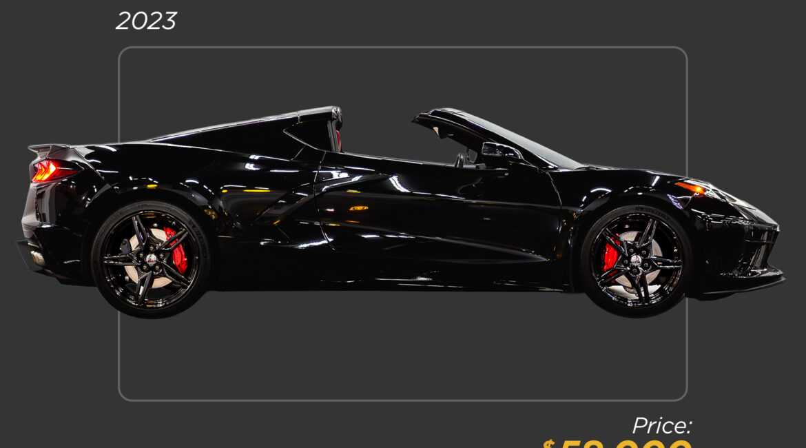 2023 black Chevrolet Corvette C8 for sale - mph club profile 58k