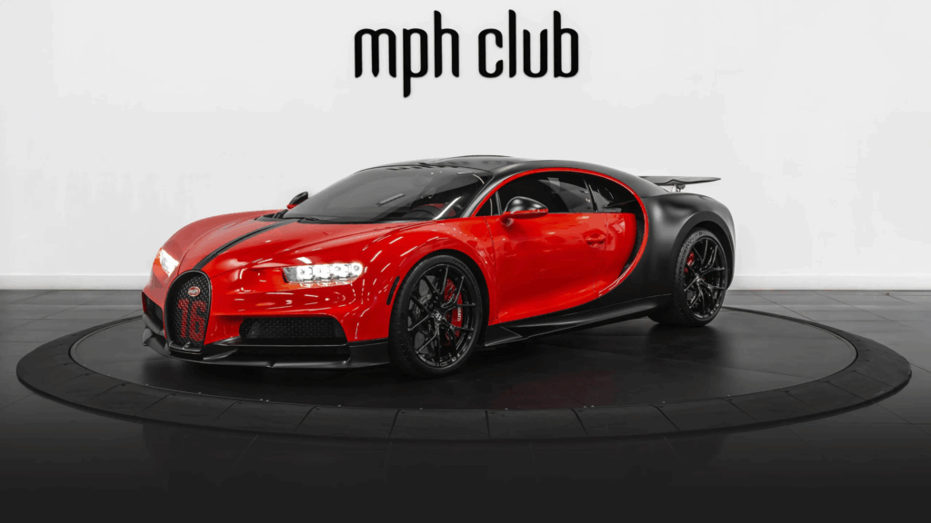 Bugatti Chiron rental profile view - mph club