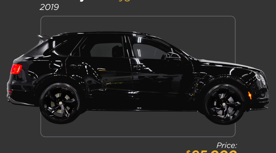 2019 black Bentley Bentayga for sale - mph club 95k
