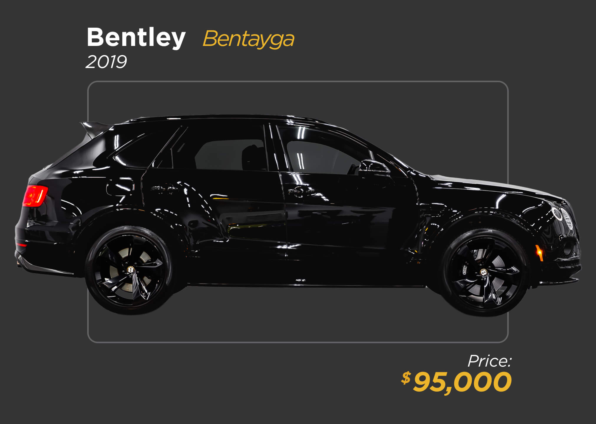 2019 black Bentley Bentayga for sale - mph club 95k