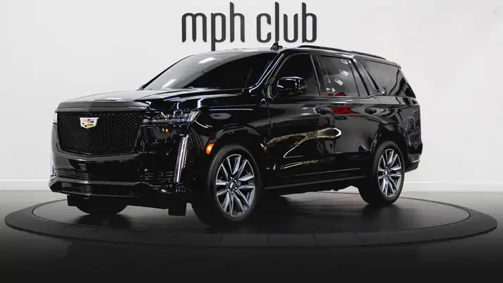 Cadillac Escalade Sport rental profile view rszd - mph club