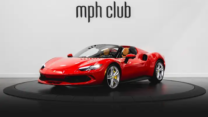 Ferrari 296 spider rental profile view rszd - mph club