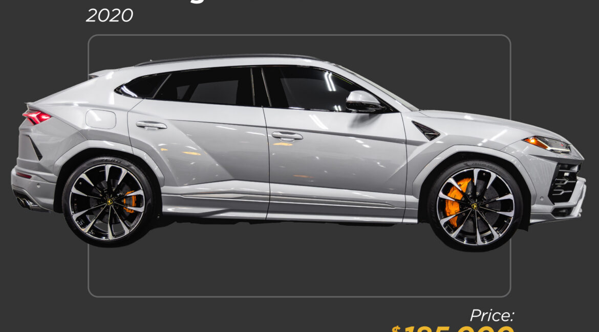 2020 silver Lamborghini Urus for sale - mph club 185k