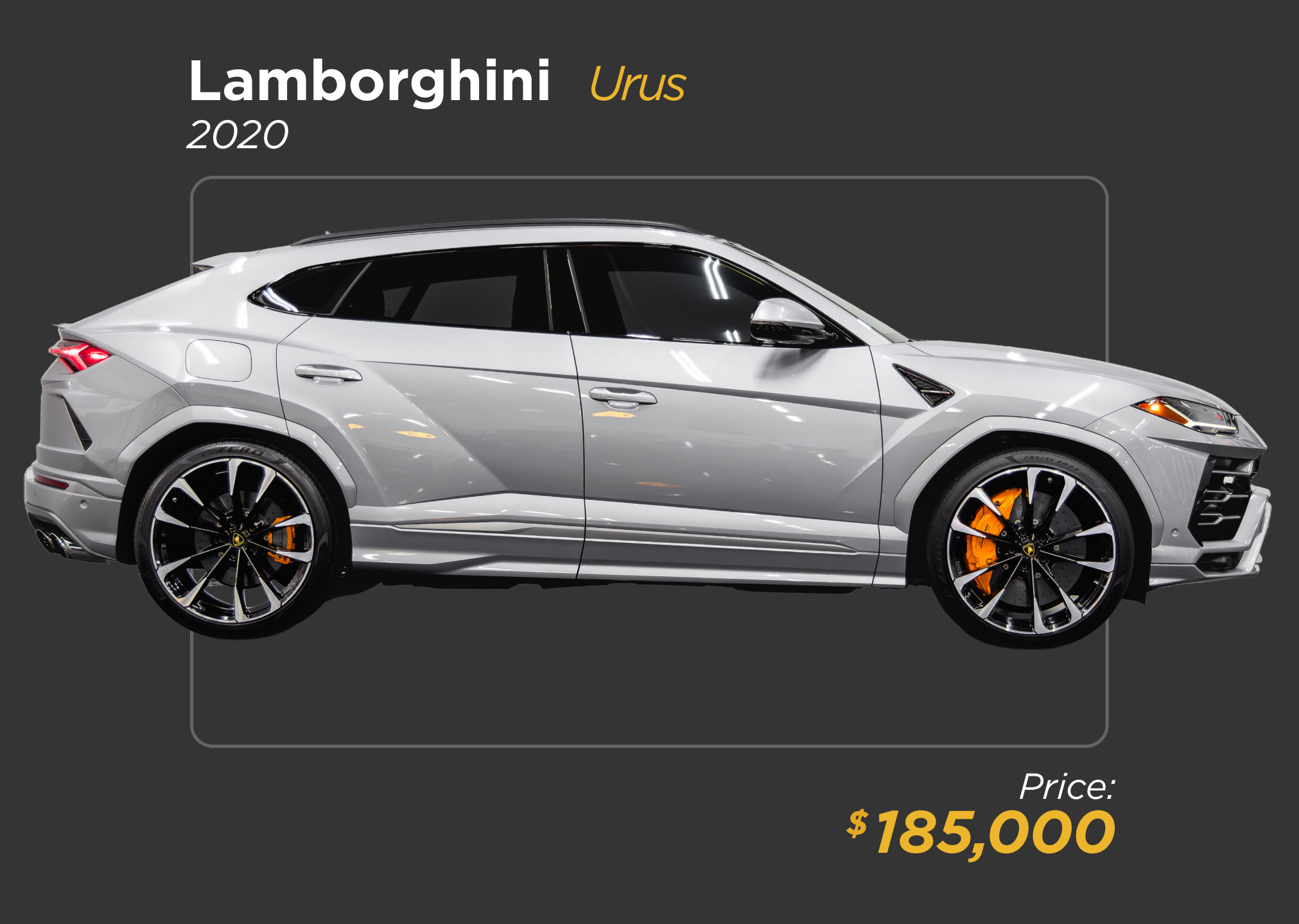 2020 silver Lamborghini Urus for sale - mph club 185k