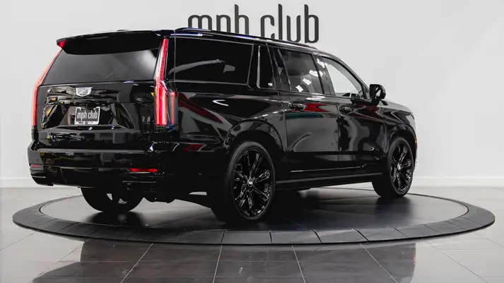 Cadillac Escalade ESV for rent rear view - mph club