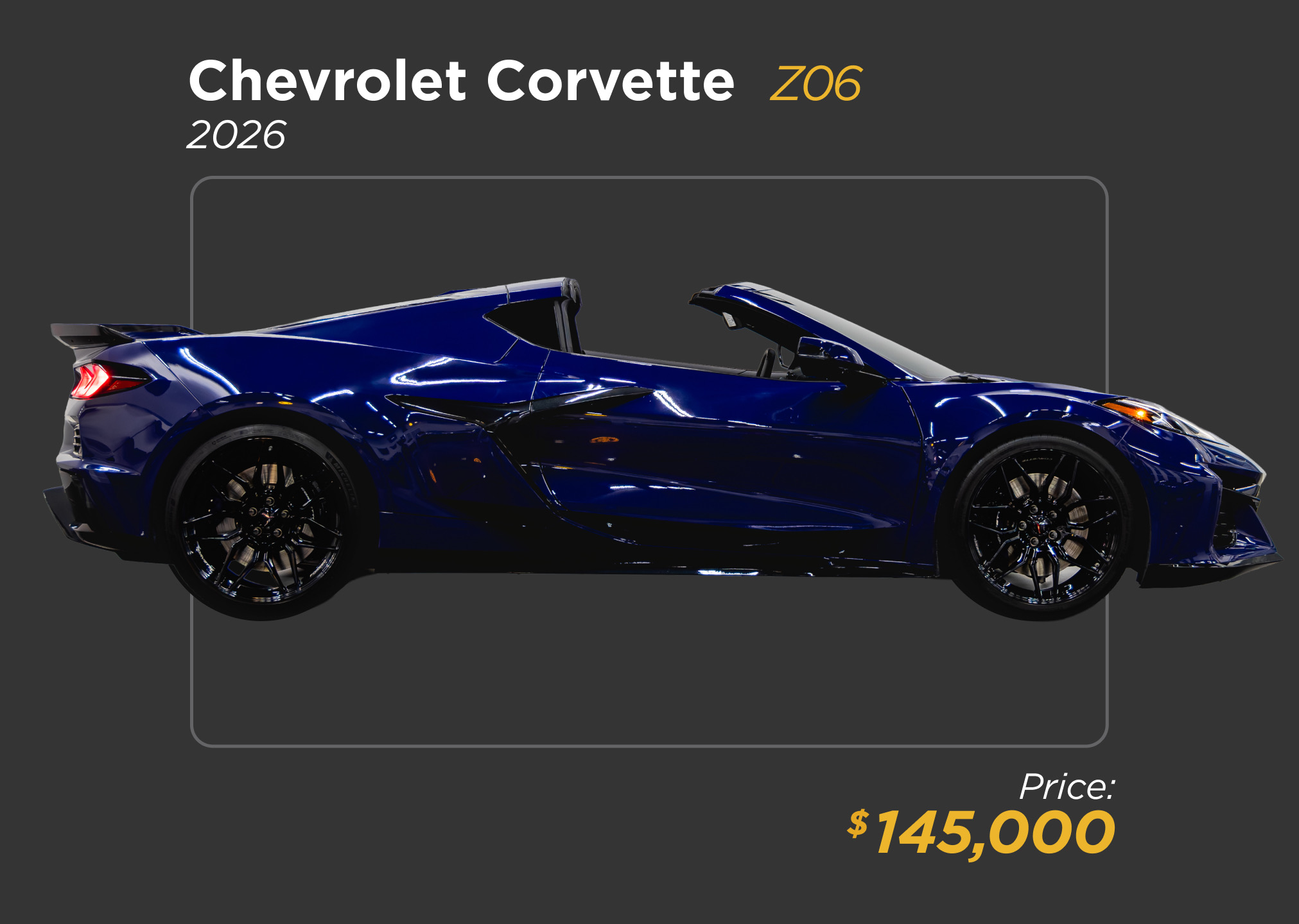 2026 purple Chevrolet Corvette Z06 for sale - mph club 145k