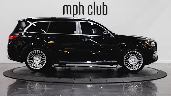 Black Mercedes Maybach GLS 600 side view - mph club