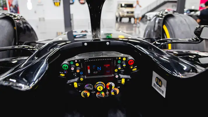 F1 car display rental dashboard view - mph club