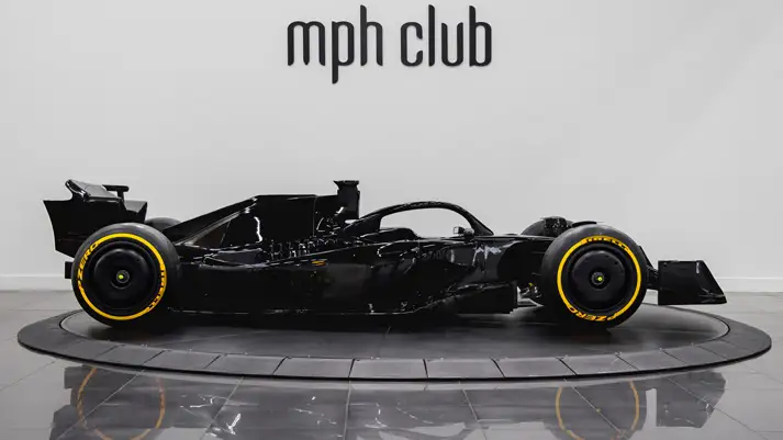 F1 car display rental side view - mph club