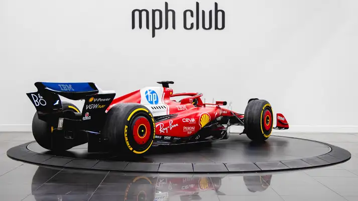 Formula one car rental rear view - mph club