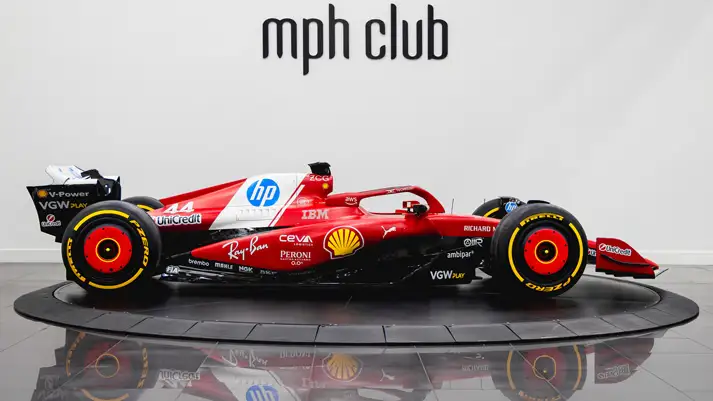 Formula one car rental side view - mph club
