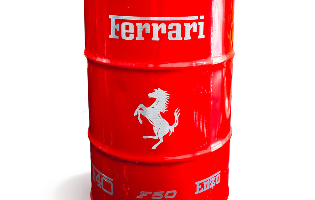 mph club art Ferrari Oil Barrel by Frank Thibeau