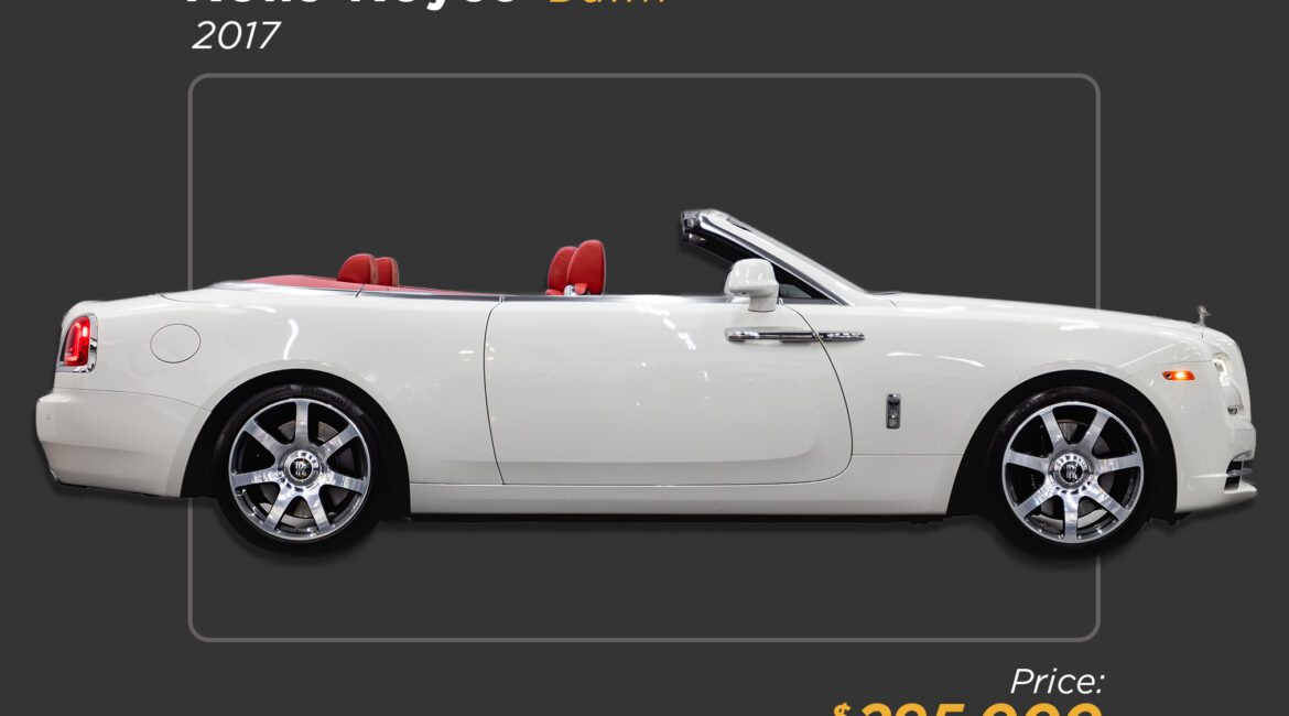 2017 white on red Rolls Royce Dawn for sale - mph club 295k