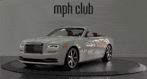 White on red Rolls Royce Dawn for rent - mph club