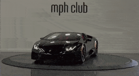 Black on red Lamborghini Huracan Spyder rental - mph club