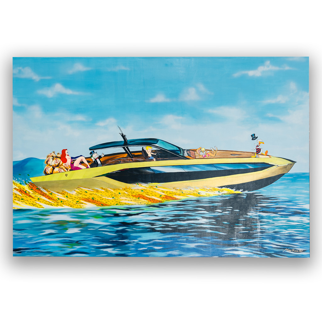 mph club art Luxury Boat 63 Richie Rich by Kontty Race Art profile