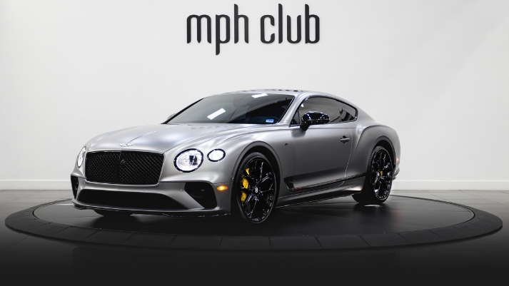 Silver Bentley GT rental profile view rszd - mph club