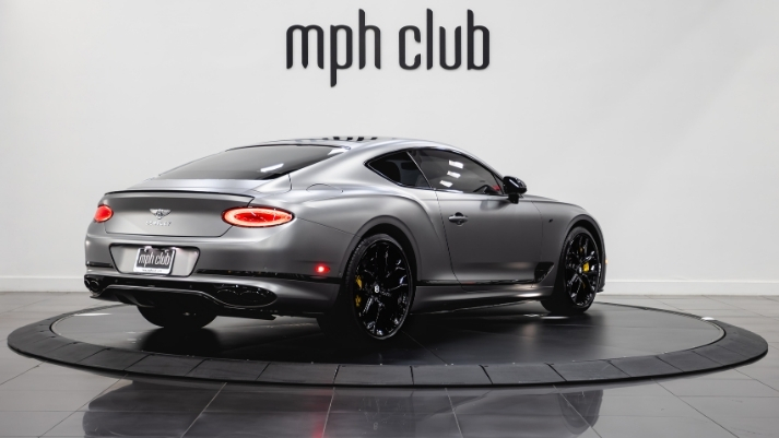 Silver Bentley GT rental rear view - mph club